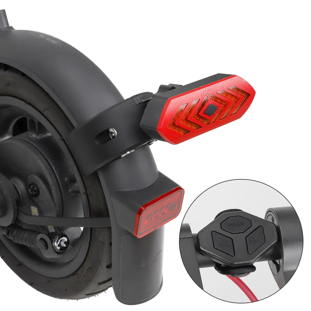 Intelligent LED Turn Signal Taillight USB Rechargeable Rear Light w