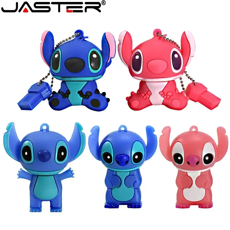 Jaster Usb Flash Drives Cartoon Multi Estilo Boneca Bonito 64gb Azul 32gb Rosa Presente Chaveiro 16gb Pen Drive Presente Criativo Férias - Imagem 6