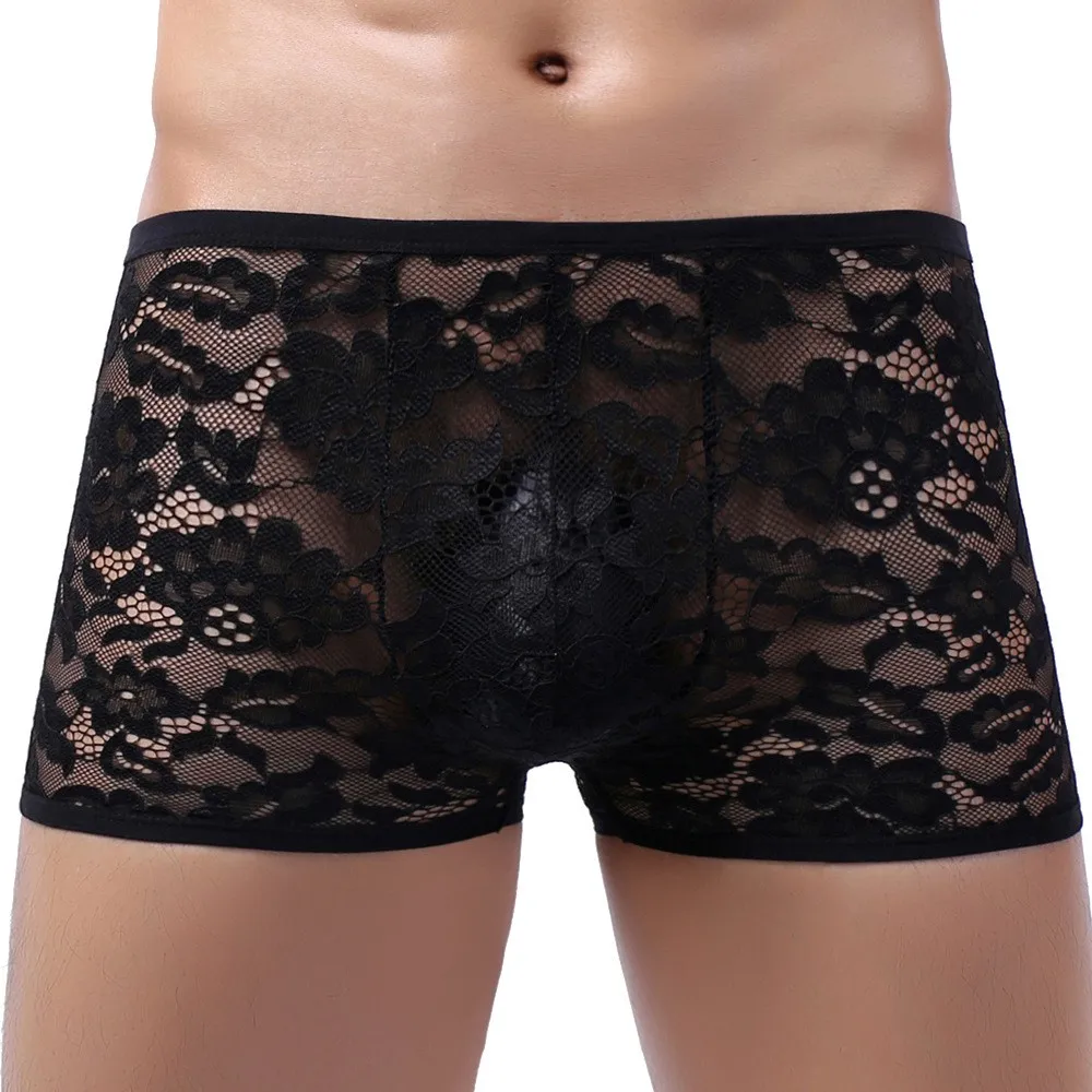 interior boxer de encaje para hombres Boxer De Encaje Para Hombre Tanga De Hombre YOOBNG Mankini Tangas