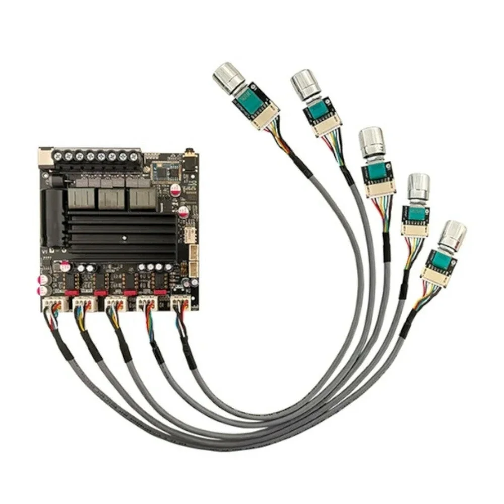ZK-APTX1 2.1 채널 블루투스 앰프 보드, 서브우퍼 극장 HiFi 스테레오 이퀄라이저, 파워 앰프 보드, 100W x 2 + 200W