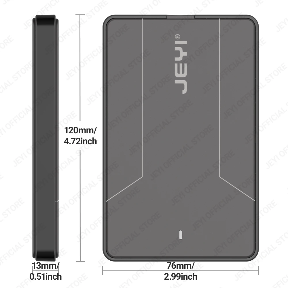 JEYI 2.5 inch External Hard Drive Enclosure Type C 3.1 to SATA III for 7mm and 9.5mm SATA HDD SSD Tool Free [UASP Supported] external hard drive case ssd enclosure hard drive enclosure hard disk case external hard drive box hdd case enclosure