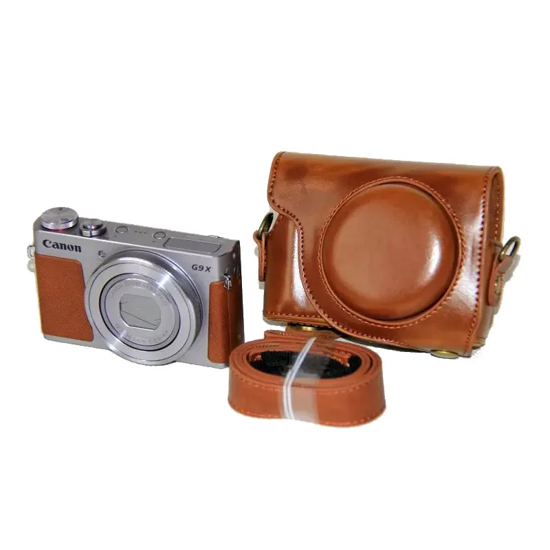 Custodia Per Fotocamera Custodia In Pu Con Cinturino Per Accessori Canon Powershot G9X G9Xii G9X Mark Ii @