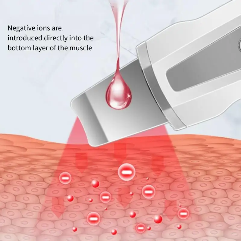 Description Picture 3 of itemNew Ultrasonic Peeling Machine Facial Pore Cleaning Blackhead Suction Instrument Peeling Knife Ultrasonic Ion Beauty Instrument