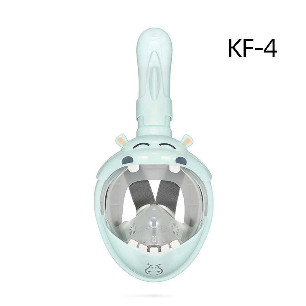 1 PCS Cartoon Diving Mask Full Face for Child Snorkeling Mask for Kids Boy Girls Underwater Anti Fog Swimming Goggles Equipment 4
