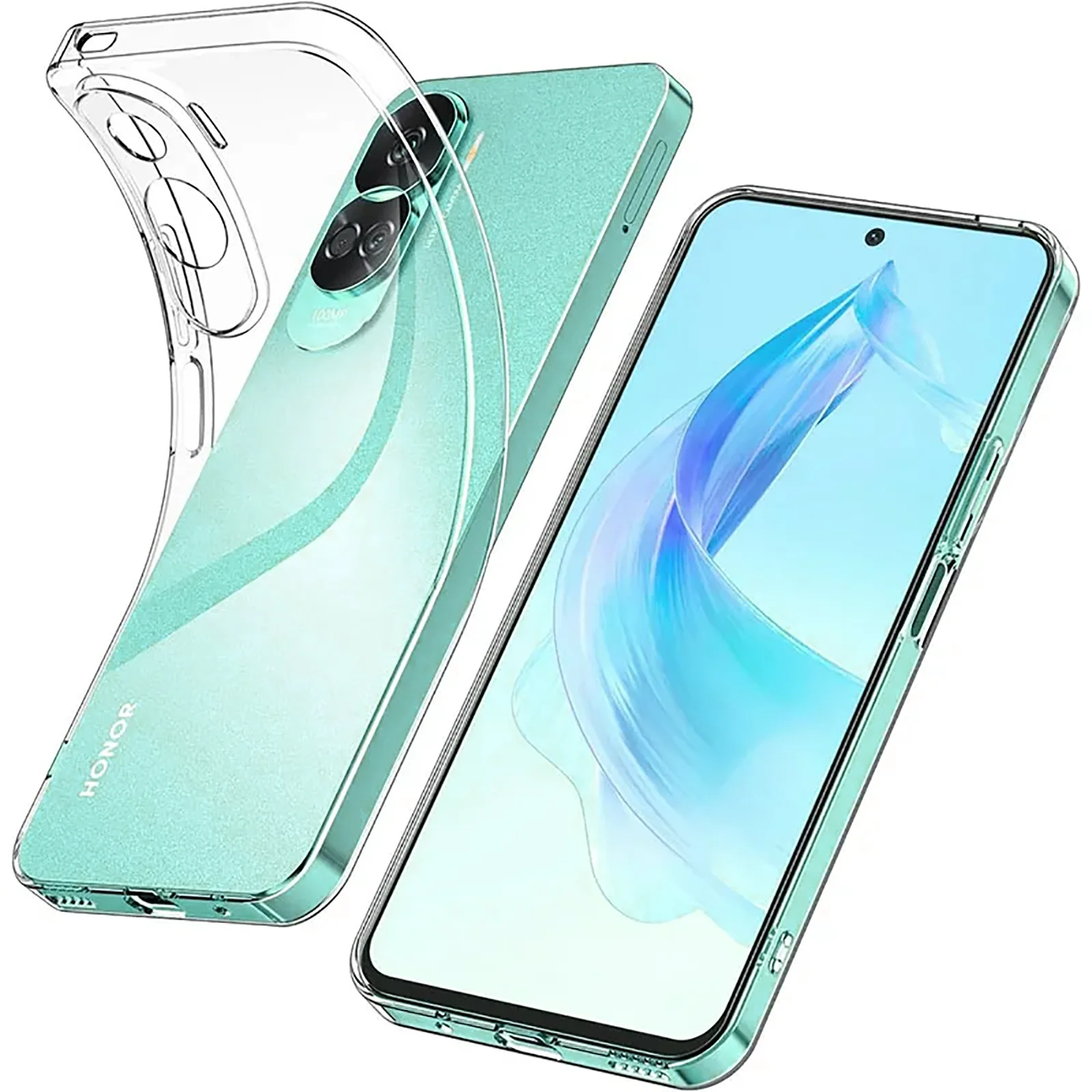 Custodia Morbida In Silicone Trasparente Ultra Sottile Per Huawei Honor 90 Lite 70 60 50 Se X7A X7 X8 X8A X9A Custodia Posteriore In Tpu Trasparente