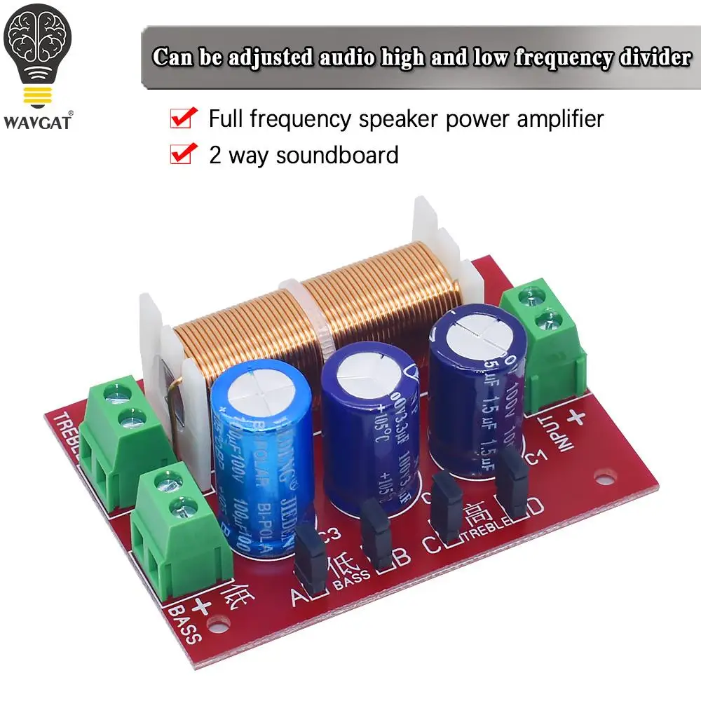 Rain YLY-2088 2 Way Crossover Filters Module Adjustable Audio Speaker