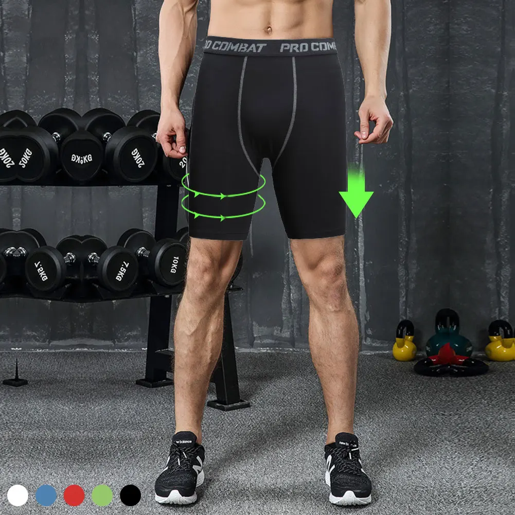 Men Compression Fitness Knee High Shorts Slim Fit/Fashion/Sports