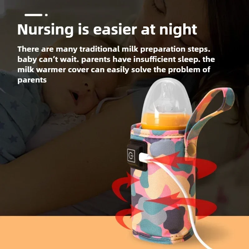 1 PCS USB Milk Warmer Constant Temperature Household Three Gear Adjustment Outdoor Portable Baby Universal Bottle Warm Sleeve 3