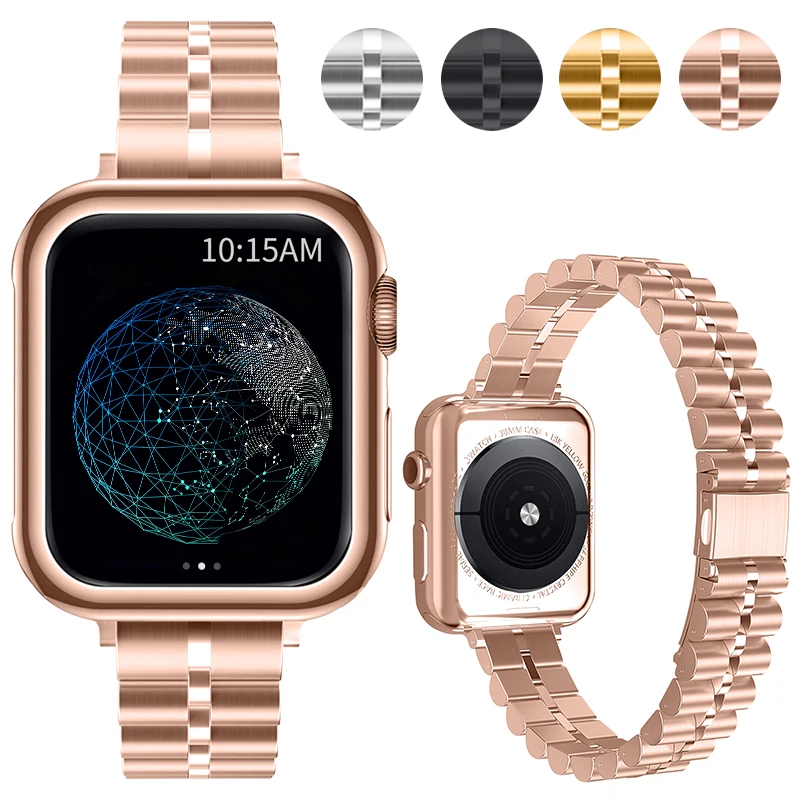 

Watch Band Compatible Apple Watch 38mm 40mm 41mm 42mm 44mm 45mm 49mm Metal Stainless Strap Wristband Apply Iwatch 8/7/6/5/4/3/SE
