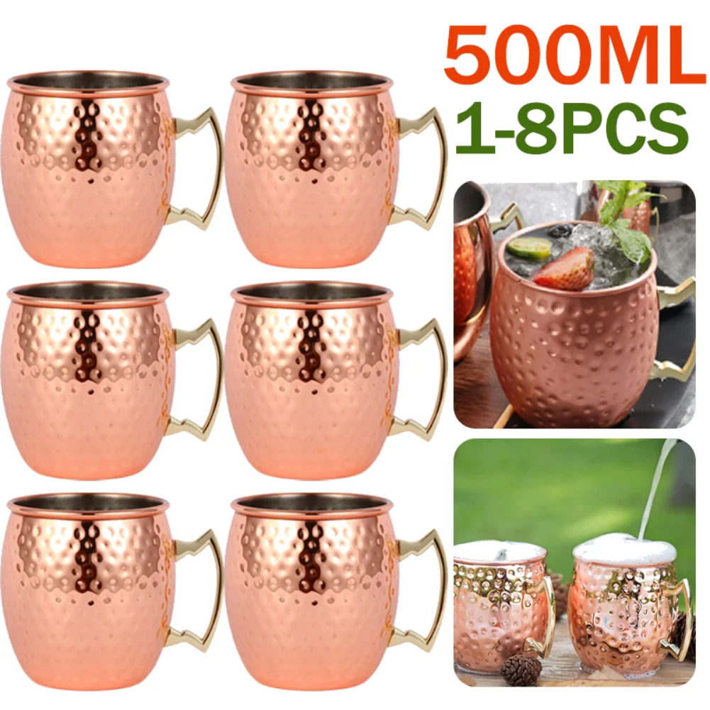 Taza-de-mula-de-Mosc-de-acero-inoxidable-vaso-Chapado-en-cobre ...