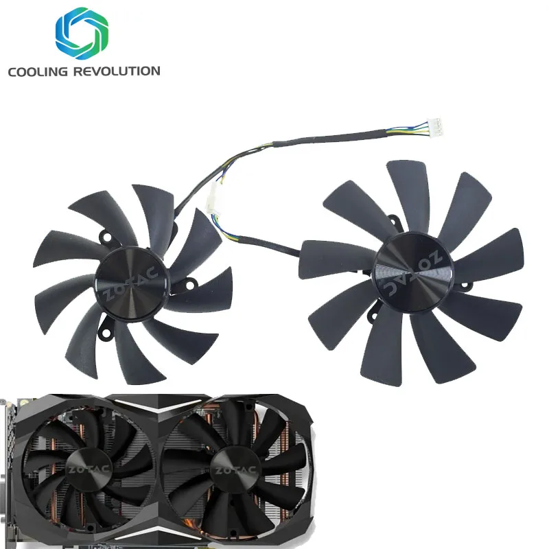 Ventilador Refrigerador para Zotac Gtx 1060 1070 ti Mini ha 1080 ti Mini Ventilador de Refrigeração Dual Cartão Gráfico 87 mm Ga92s2h 100 mm Gaa8s2h Gaa8s2u 4pin