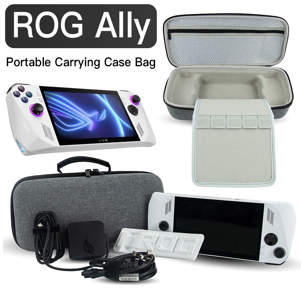 

Game Console Storage Case Bag for Asus ROG ALLY Portable Carrying Shockproof Protective Travel Case for ROGALLY Bags Accessories