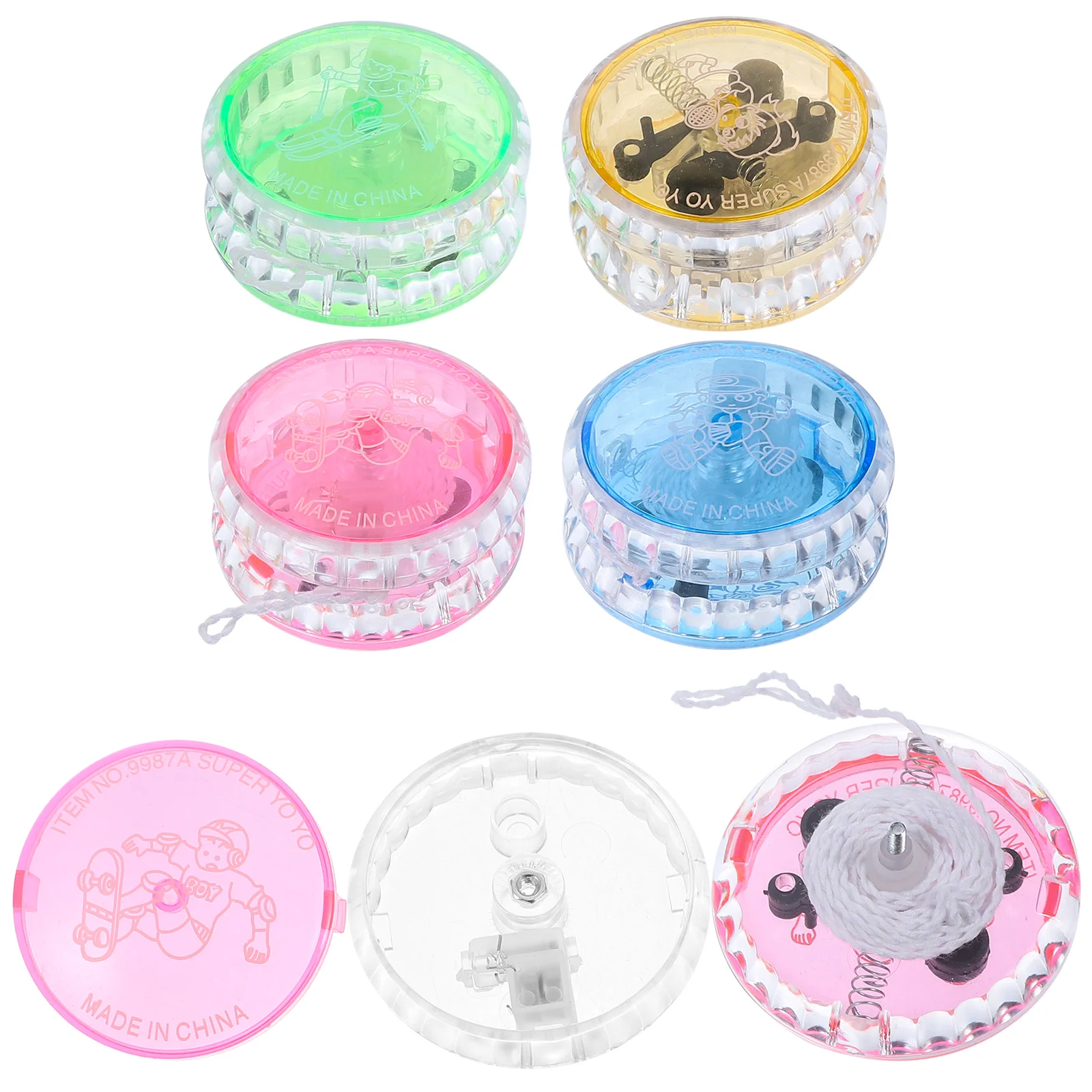 

5 Pcs Toys Luminous Yo-yo Children Plastic LED Ball Playthings Creative Kids Yoyo