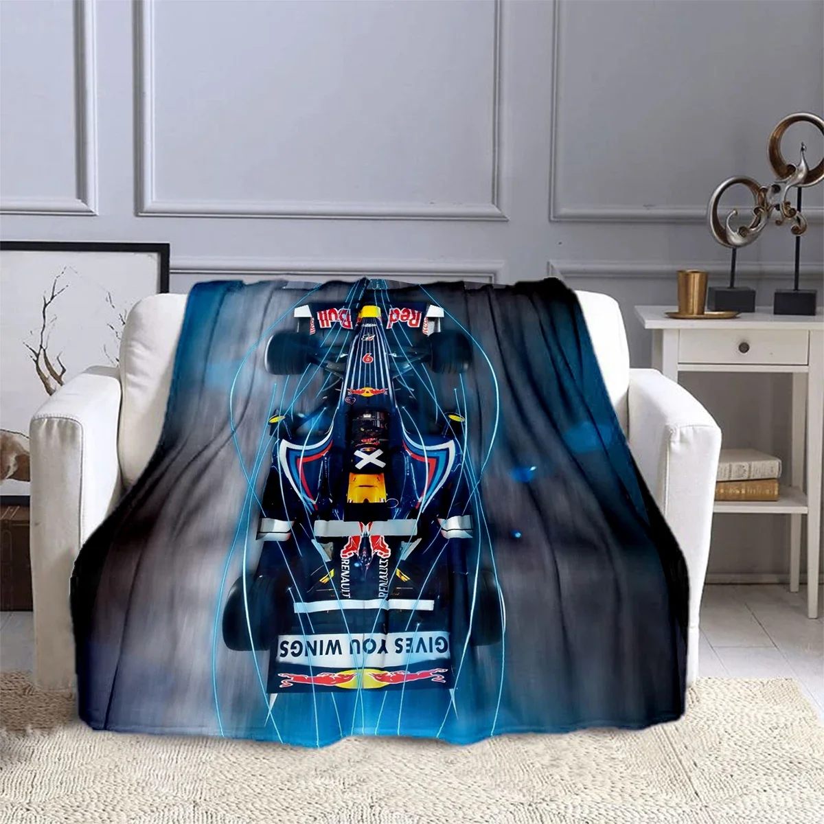 F1 Racing car Formula Racing Blanket Children's Blankets High Quality Flannel Blanket Soft Comfortable Home Travel Blanket 5