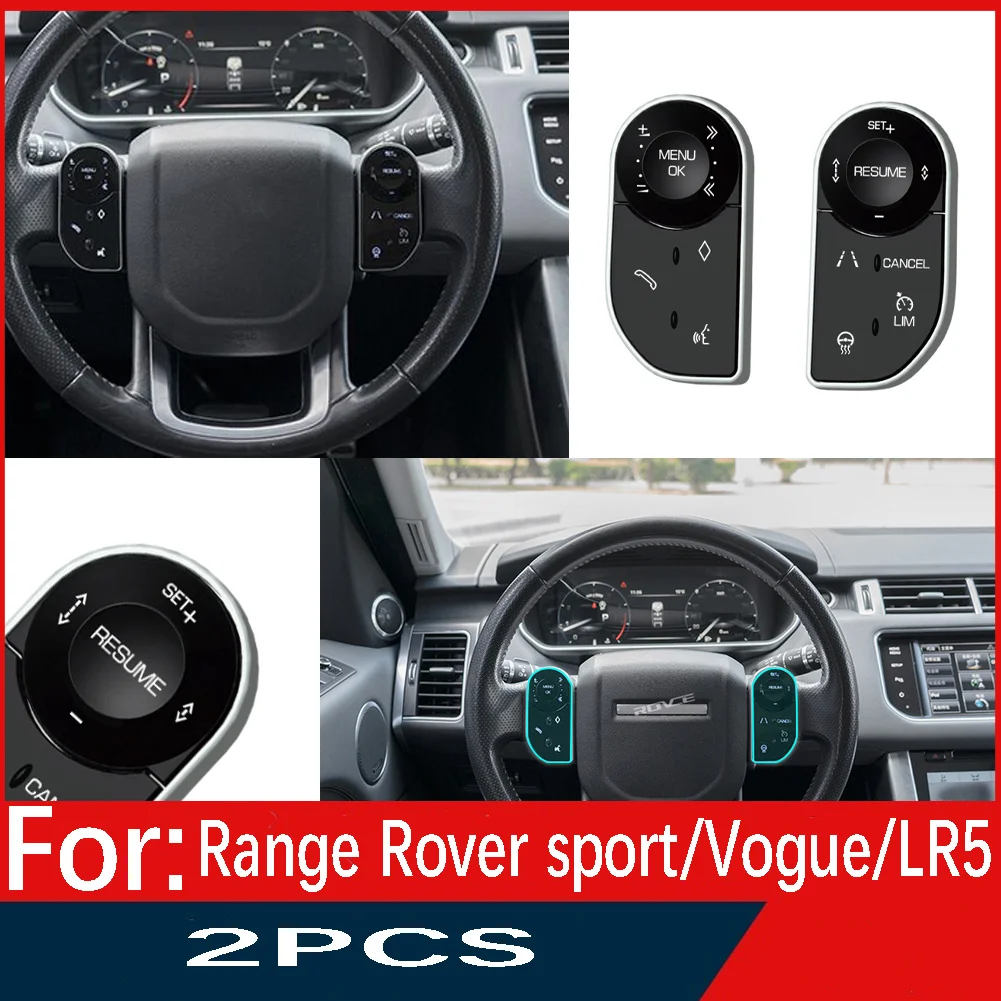 For Land Rover Range Rover Sport L405/Vogue L494/Discovery 5 LR5 Car Steering Wheel Multi Function Control Keys Touch Buttons велосипедный видеорегистратор cat eye msc gc100 multi sport ce2400600