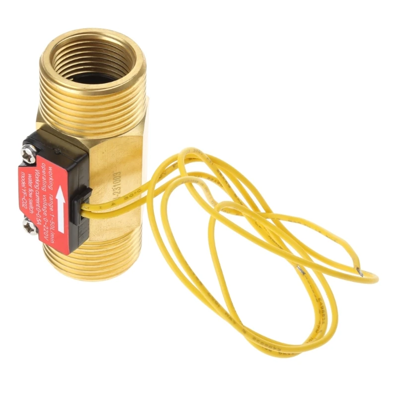 Professional Water Switchs DN20 External Threaded Brass Fitting Durable Fluidmeter Counter