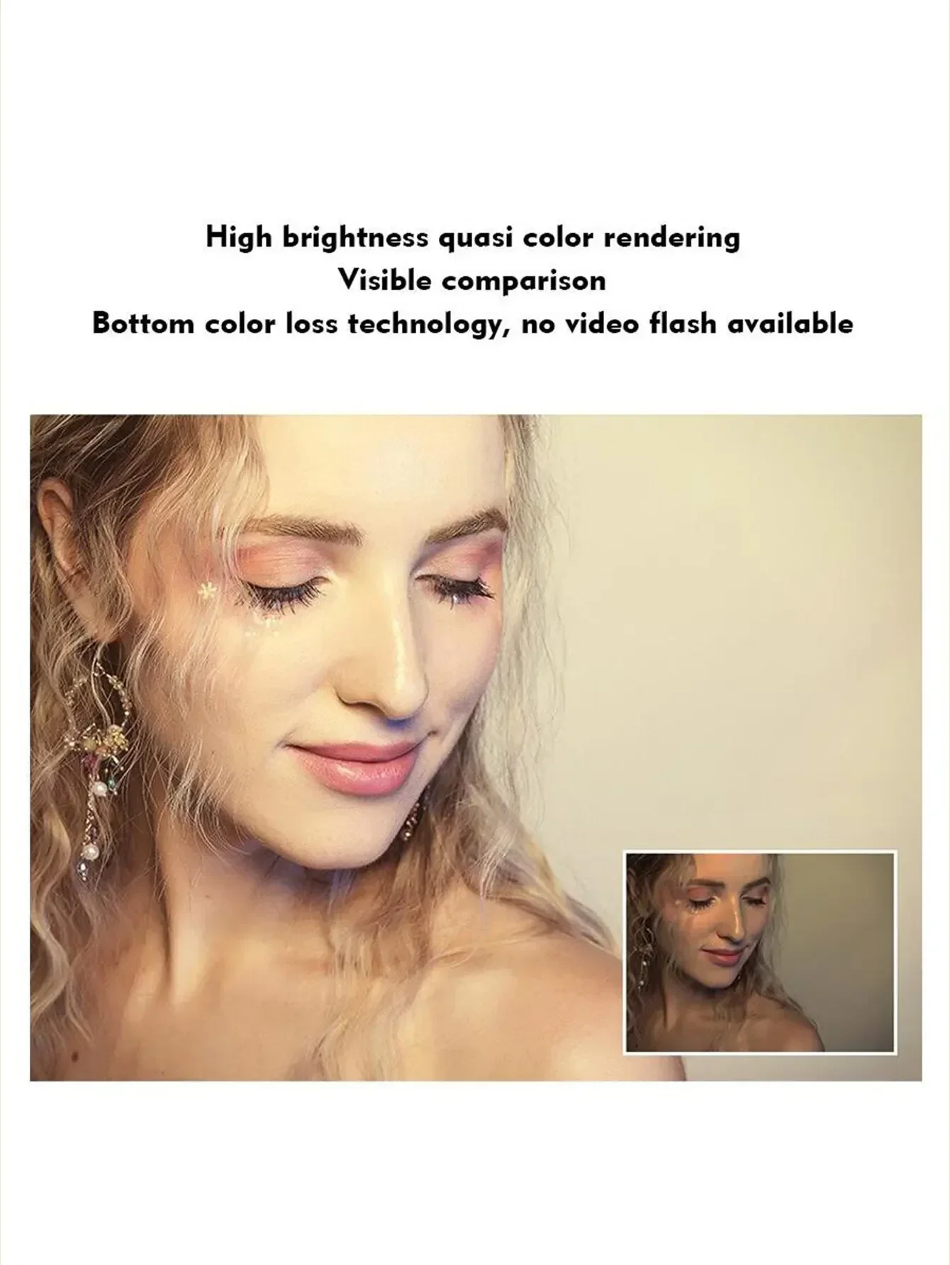 조명이 있는 메이크업 거울, USB 충전식 화이트 핑크 LED 일광 화장 거울, 3 가지 조명 모드, 분리형 보관대 거울