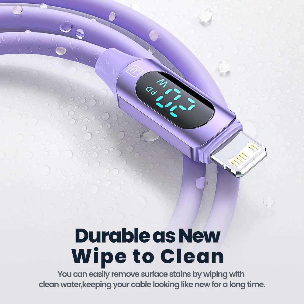 Enhanced Toocki LED Display Fast Charging USB-C Cable