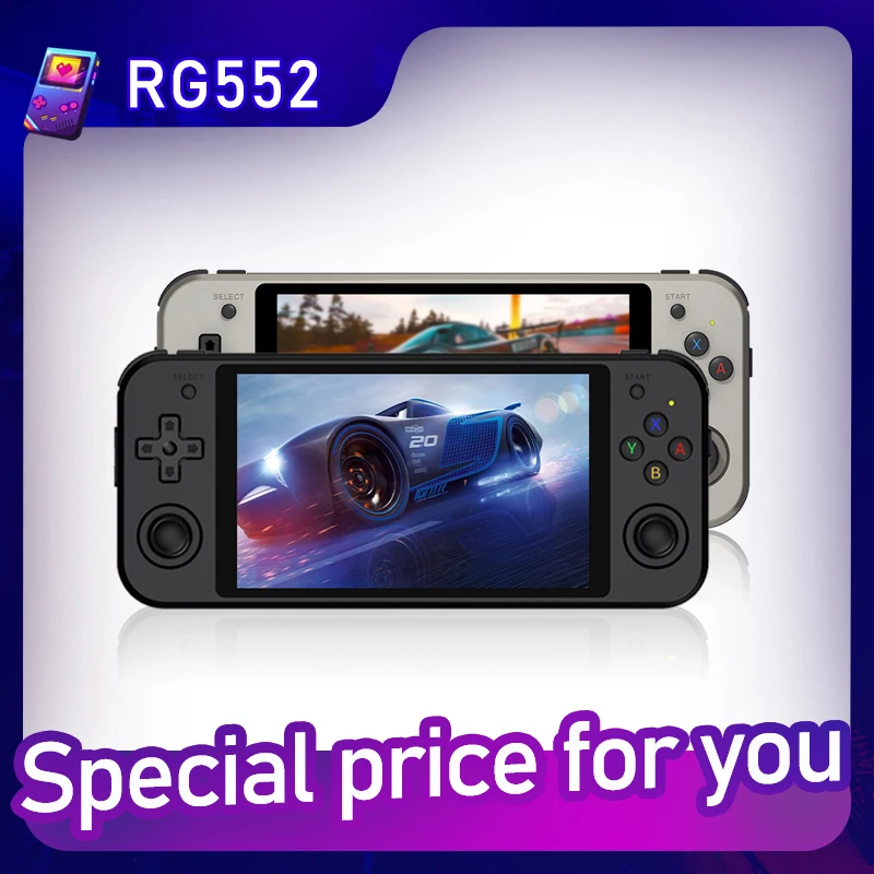 New anbernic retro video game console rg552 dual system android linux
