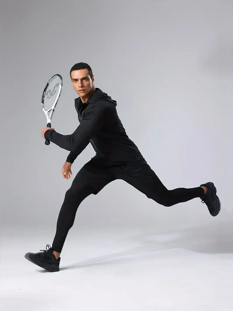 بدلة رياضية متعددة القطع، سويت شيرت برقبة دائرية م...