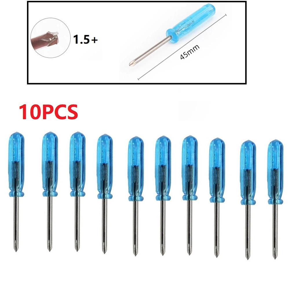 

High Quality Practical Quality Is Guaranteed Screwdrivers 10PCS/set 45 (mm) Rod Length 10 (mm) 1.5+/1.5-2.0+/2.0-/3.0+/3.0-
