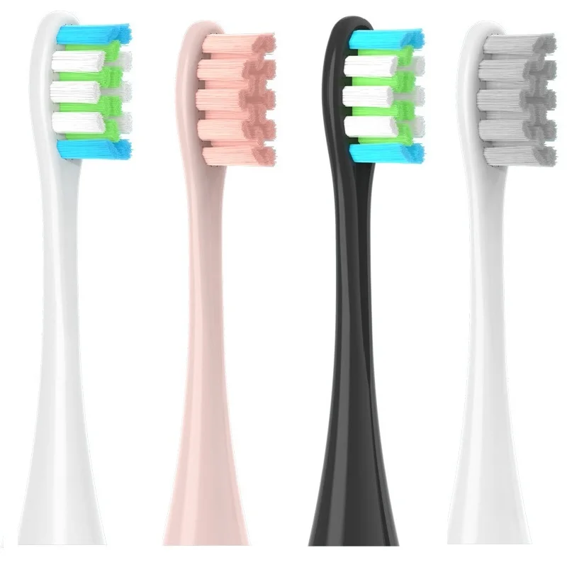 4 Pcs/set Replacement Heads For Oclean X/ X PRO/ Z1/ F1/ One/ Air 2 /SE Sonic Electric Toothbrush Soft DuPont Bristle Brush Head sonic replacement heads 20 50pcs set for oclean x x pro z1 f1 sonic electric toothbrush soft dupont clean brush nozzle
