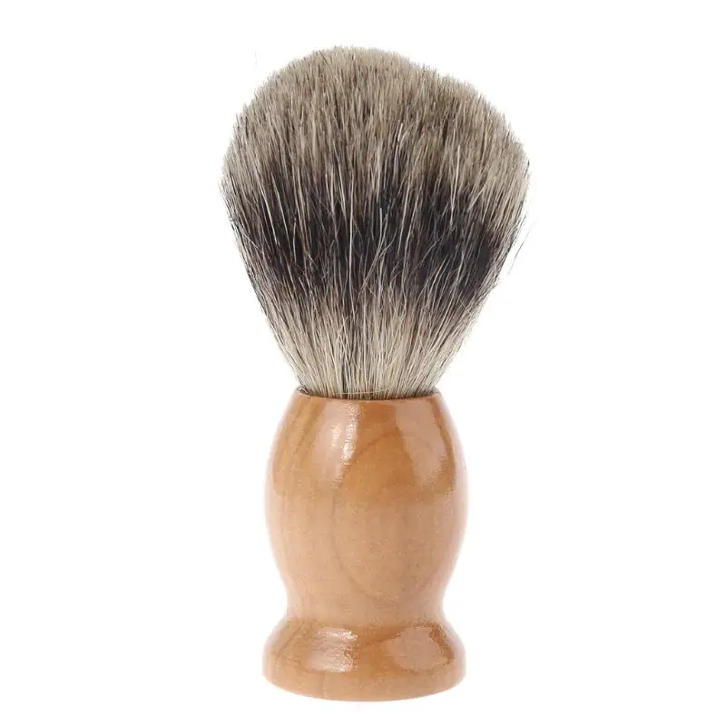 

Shaving for Razor Brush Badger Hair Wood Handle Men Shave Beard Barber Tool