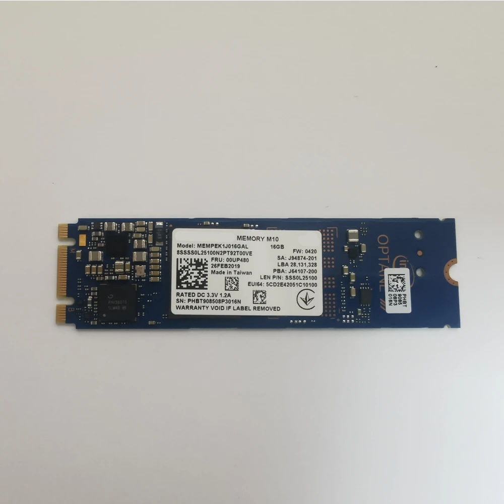 New SSD Original M10 M.2 2280 2242 SSD 16G NVMe PCIE 3.0X2 Internal Solid State Drive 64GB 32GB support Intel Optane 2nd Memory