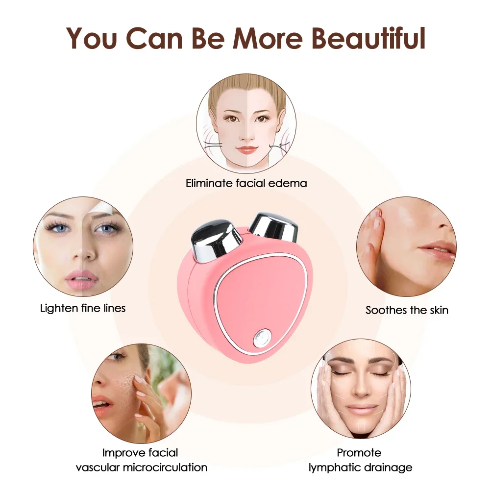 Mini Rollers Face Slimming Massager EMS Micro Current Beauty Instrument Portable Delicate Contour Lifting Firming Facial Skin facial massager,facial massage instrument,beauty instrument