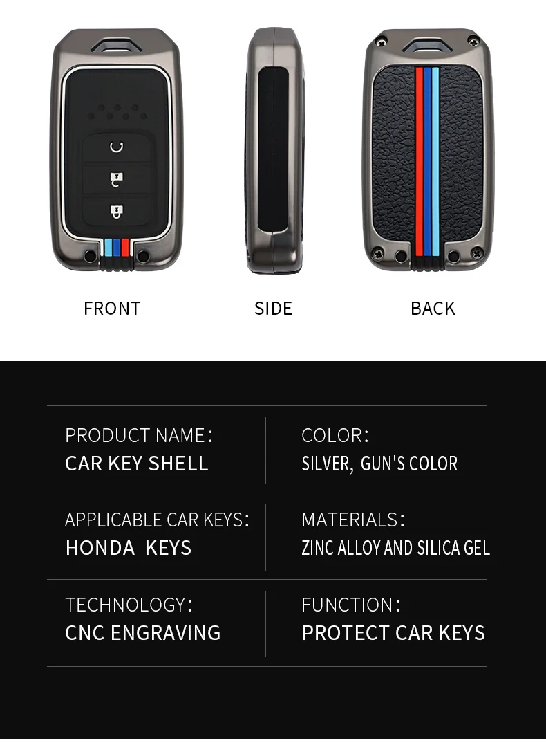 Cover chiate/telecomando per Honda Civic Accord FIT CRV URV XRV Odyssey 2 3 4 pulsanti 2020 2021 accessori portachiavi pieghevoli - Sf47ab18376334081b0e183ae423b908fP