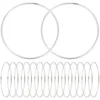 30 Pcs Metal Ring Dream Catcher Supplies Craft Making Materials Wreath Rings Wind Chimes Home Decor Metal Circles 1