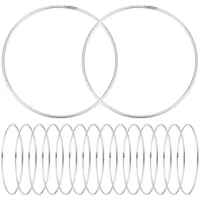 30 Pcs Metal Ring Dream Catcher Supplies Craft Making Materials Wreath Rings Wind Chimes Home Decor Metal Circles 1