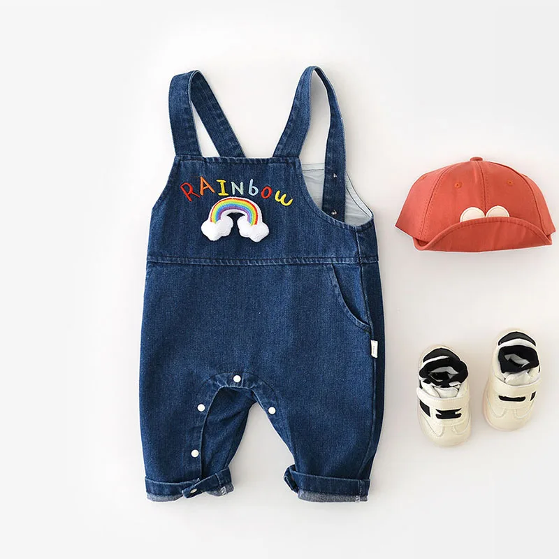 Denim Rompers Jumpsuit for Baby Boys and Girls