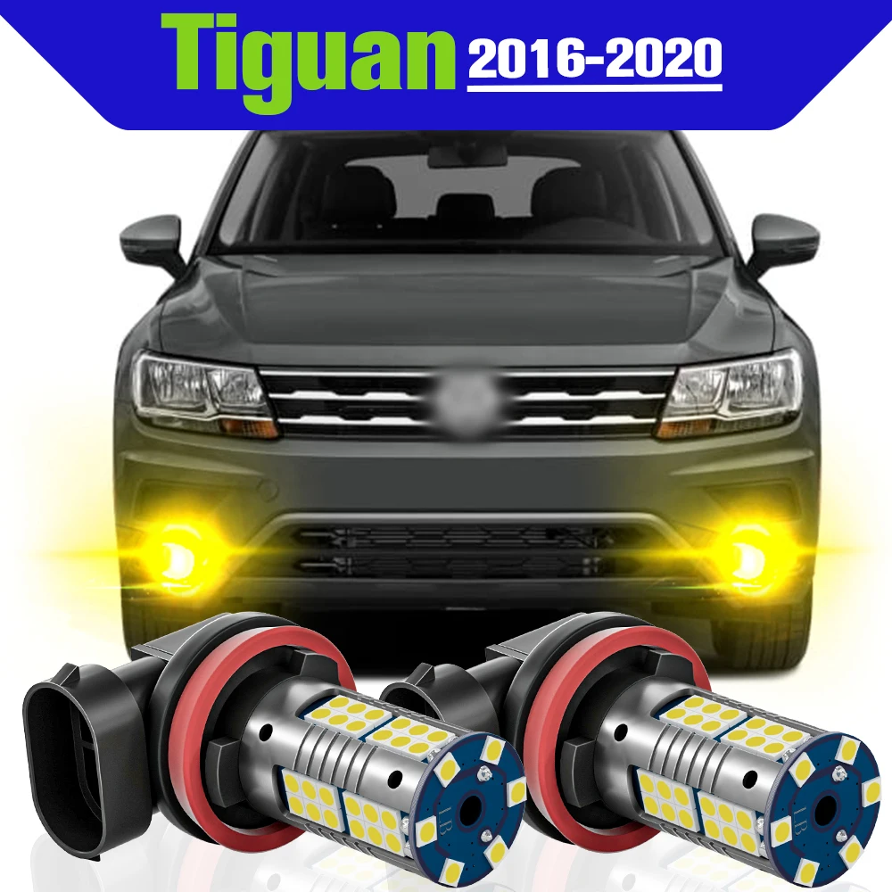 

Fog Light Accessories 2x LED Lamp For VW Volkswagen Tiguan 2016 2017 2018 2019 2020