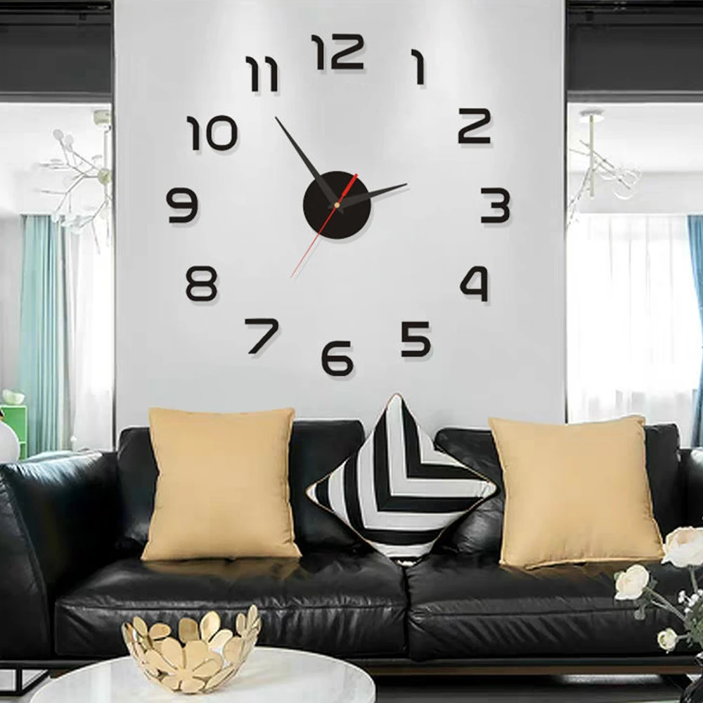 DIY Wall Clock Affordable Acrylic Mirror Stickers Watch Clocks Europe