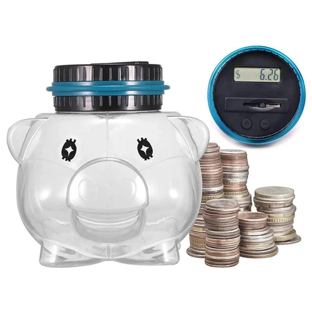 Tirelire, compteur de pièces électronique numérique lcd, boîte d'économie  d'argent, pot, boîte de rangement pour pièces GBP USD - AliExpress