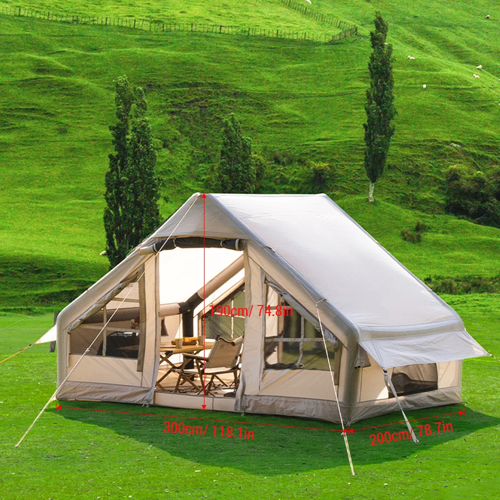 Outdoor Waterproof Inflatable Tent Portable Easy Setup Camping Tent with Canopy for 4-8 People Tents Outdoor Camping 8 Outdoor Waterproof Inflatable Tent Portable Easy Setup Camping Tent with Canopy for 4-8 People Tents Outdoor Camping 2