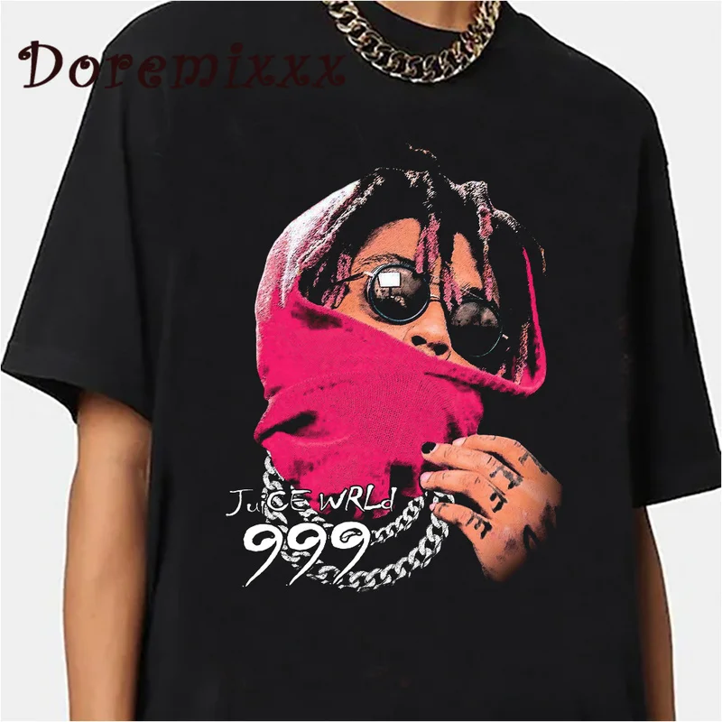 

RIP Juice Wrld 999 Men T-shirt Women T-shirts Rapper Hiphop 90s Tee Shirt Fashion Vintage T Shirt Graphic Tee Unisex Streetwear