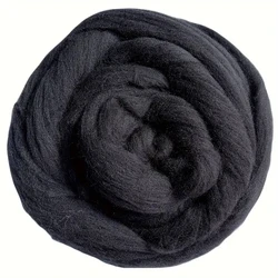 Deluxe Hand - Dyed Needle Felting Wool Collection - 100g (Black)