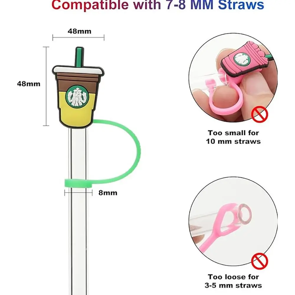 Reusable Drinking Straw Tips Cover Cap BPA Free Straw Protectors Cap Compatible for Stanley 30&40 Oz Cups Accessories