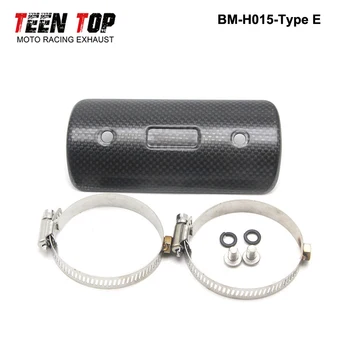 Motorcycle Exhaust Pipe Carbon Fiber Protector Heat Shield Muffler Guard Anti-scalding Cover For CB650F Z900 TMAX 530 XMAX 300