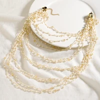 Vedawas – chaîne de corps multicouche en strass perlé fait à la main, accessoires élégants pour femmes, fête de vacances, Banquet 5