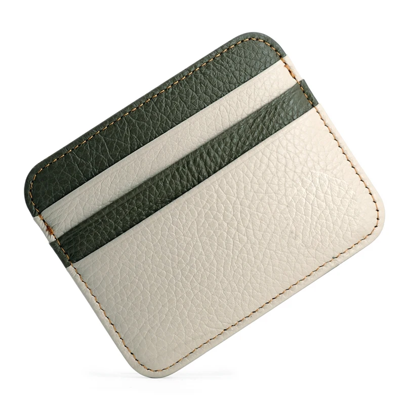 Sleek Genuine Leather Card Holder with RFID Protection