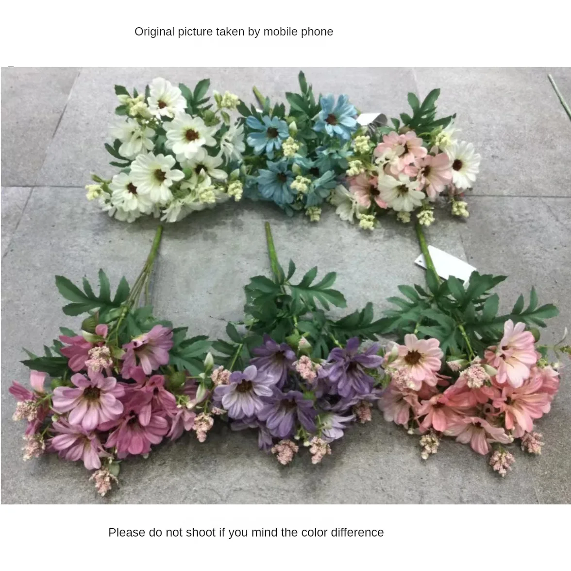 

12 Head Small Daisy Simulation Bouquet Countryside Style Fresh Dutch Chrysanthemum Artificial Flowers Nordic Ins Flowers