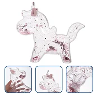 Transparent Plastic Cartoon Unicorn Piggy Bank Money Box Coin Storage Jar Children Saving Pot Unicorn Coin Bank Home Decor Money 1