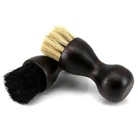 

Leather Shoes Supplies Buffing Brush Portable Boot Shoes Brush Wood Handle Home Cleaning Tool 1 PC Mini Bristle Brushes