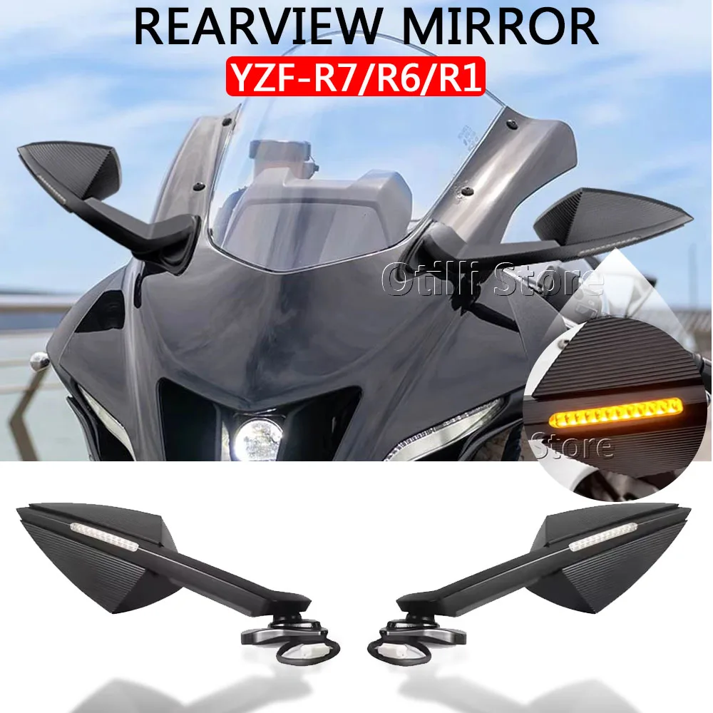 2017 R6 Mirrors For Yamaha YZFR7 YZF-R7 2021-2025 YZF-R6 YZF R6 2017-2020 Motorcycle ...