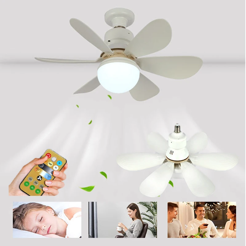 Ventilatore A Soffitto Con Luce E Telecomando, 36 Pollici, 6 Velocità – Nuovo