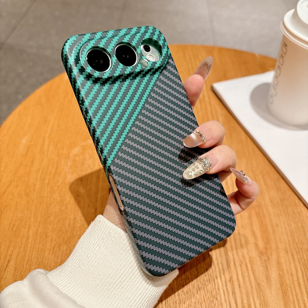 Carbon Fiber Anti-Fingerprint Protective Case - Slim Hard Shell