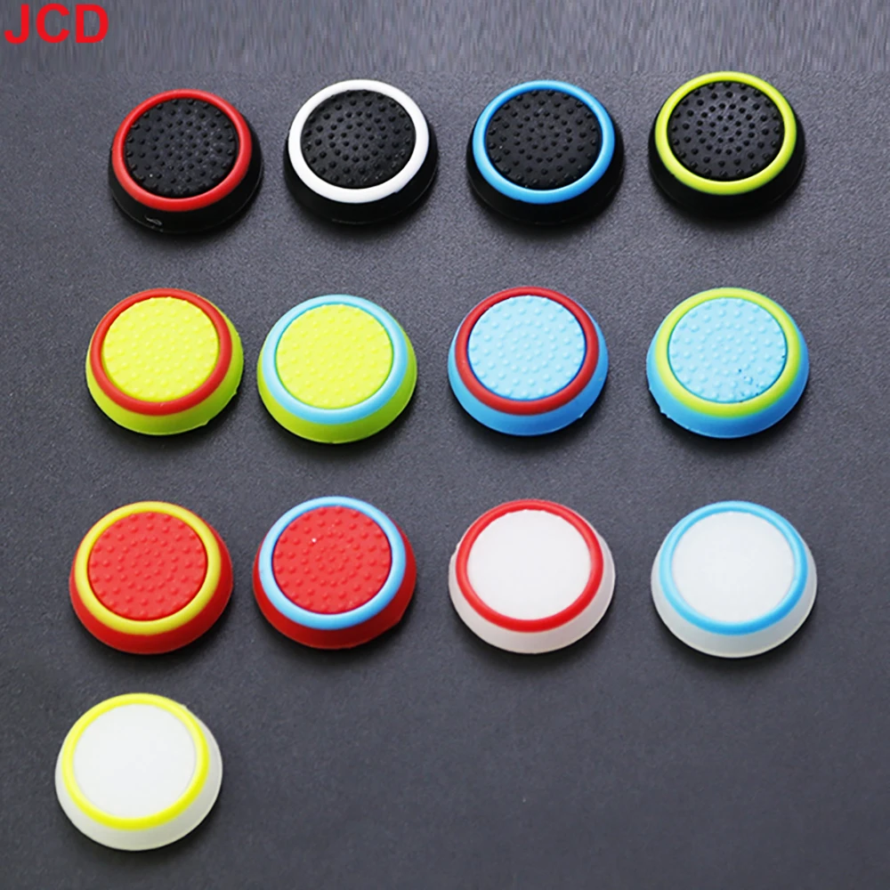 JCD 2pcs For PS3 PS4 PS5 Xbox one/360/Series S X Switch Pro Game Controllers Thumb Silicone Stick Grip Cap Cover Accessory